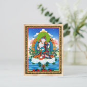 Carte Postale Tatouage de thangka oriental cool Saraswati (Debout devant)