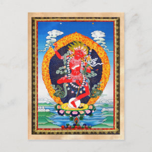 Carte Postale Tatouage de thangka oriental cool Vajravarahi