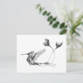 Carte Postale Tatouage d'oiseaux psychedlic (Debout devant)