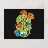 Tatouage mexicain Rose de crâne à sucre dans la bo