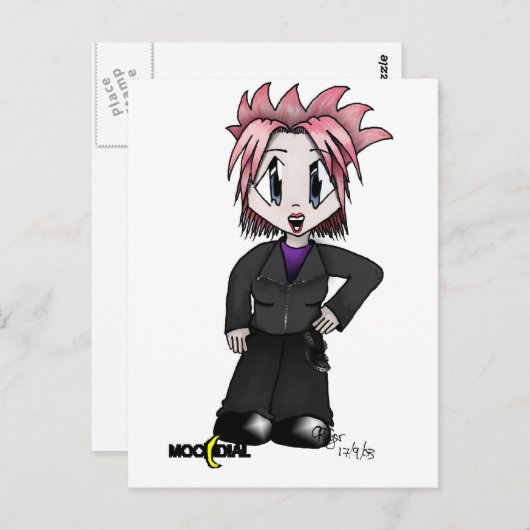 Carte Postale Tatouage mondial Rebel (Devant / Derrière)