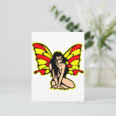 Carte Postale Tatouage papillon (Debout devant)