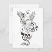 Carte Postale Tatouage tordu Jerry 1 (Devant / Derrière)