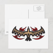 Carte Postale Tatouage tribal Hawk Eagle (Devant / Derrière)