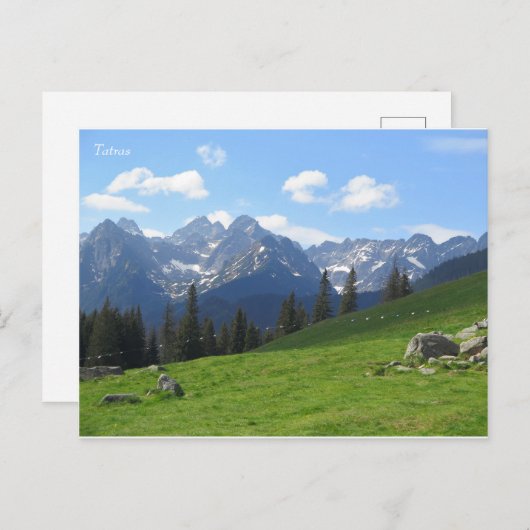 Carte Postale Tatras (Devant / Derrière)
