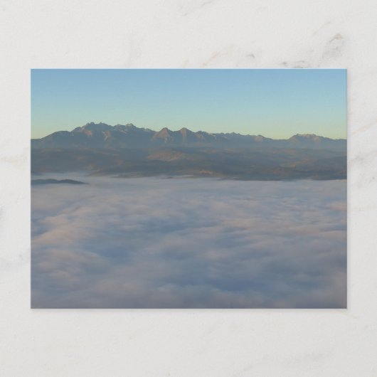 Carte Postale Tatras et nuages (Devant)
