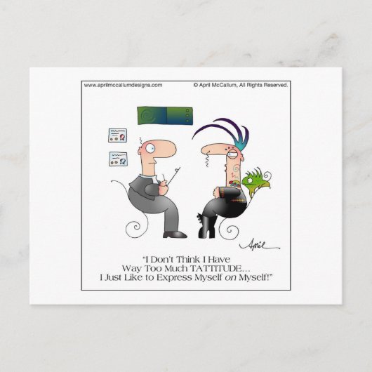 Carte postale TATTITUDE par April McCallum (Devant)