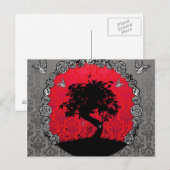 Carte Postale Tattoo Bonsai Arbre d'Amour (Devant / Derrière)