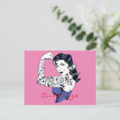Carte Postale Tattoo Girl Arm Up Thunder_Cove (Debout devant)