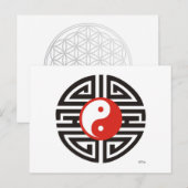 Carte Postale Tattoo Yin & Yang (Devant / Derrière)