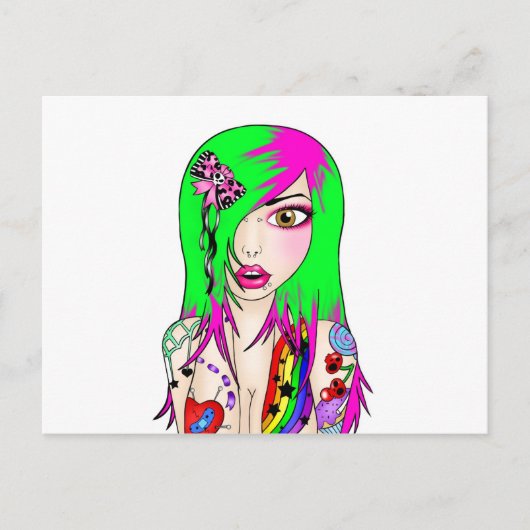 Carte Postale Tatty Lizzie (Devant)