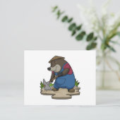 Carte Postale Taupe en fermier (Debout devant)