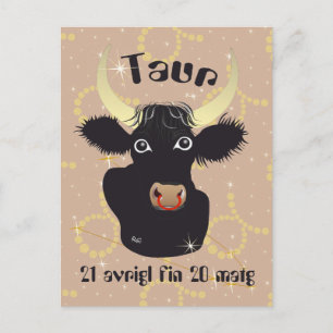 Carte Postale Taur 21 avrigl fin 20 matg cartulina