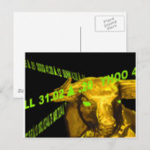 Carte Postale Taureau (Devant / Derrière)