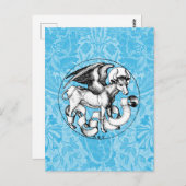 Carte Postale Taureau ailé de Saint-Luc du XVe siècle (Devant / Derrière)