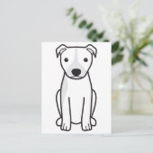 Carte Postale Taureau de l'Amérique (Oreilles naturelles) (Debout devant)