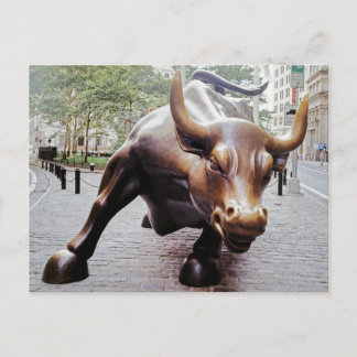 Carte Postale Taureau de Wall Street