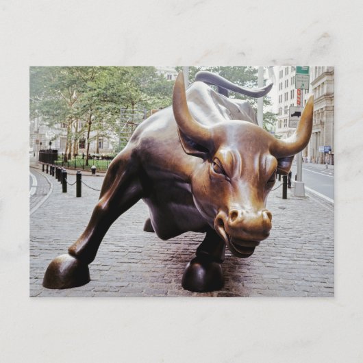 Carte Postale Taureau de Wall Street (Devant)