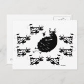 Carte Postale Taureau et vaches (Devant / Derrière)