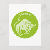 Carte Postale Taureau, Signe du zodiaque, Horoscope, Astrologie (Devant)