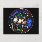 Carte Postale Taureau Zodiaque Vitrail Notre-Dame de Paris P (Devant)