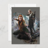 Carte Postale TAURIEL™ et LEGOLAS GREENLEAF™ Graphique (Devant / Derrière)