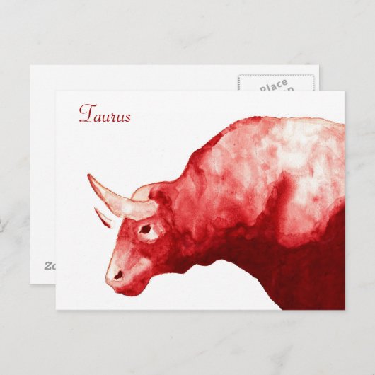 Carte Postale Taurus (Devant / Derrière)