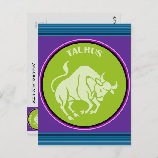 Carte postale Taurus (Devant / Derrière)