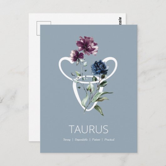 Carte Postale Taurus (Devant / Derrière)