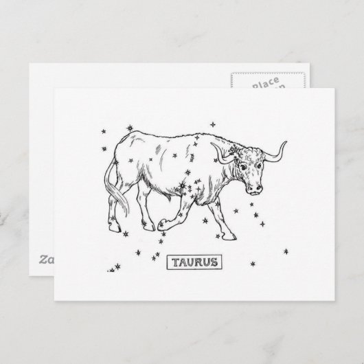 Carte Postale Taurus (Devant / Derrière)
