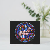 Carte postale Taurus Astrologie Vitrail (Debout devant)