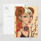 Carte Postale Taurus Girl (Devant / Derrière)