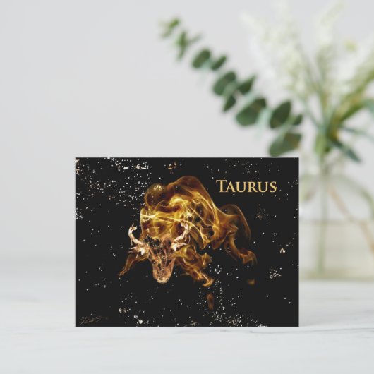 Carte Postale Taurus le taureau (Debout devant)