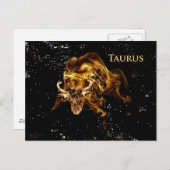 Carte Postale Taurus le taureau (Devant / Derrière)