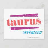 Carte Postale Taurus LtPink (Devant)