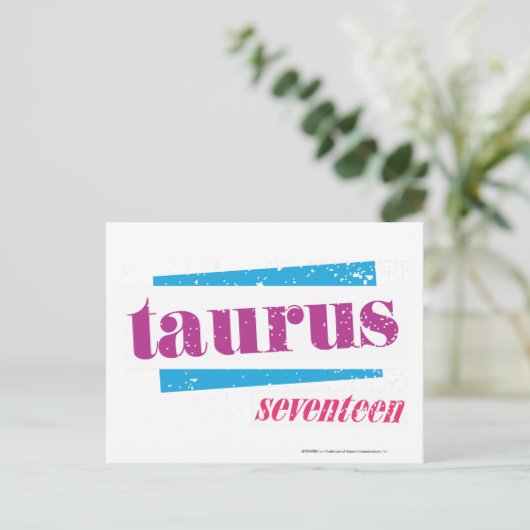 Carte Postale Taurus pourpre (Debout devant)