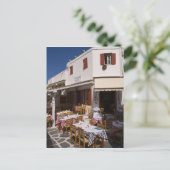 Carte Postale Taverna Nikos, Mykonos, Îles Cyclades, Grèce (Debout devant)