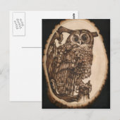 Carte Postale Tawny Owl (Devant / Derrière)