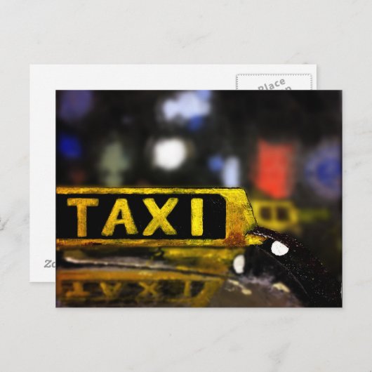 Carte postale Taxi (Devant / Derrière)