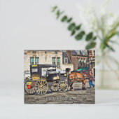 Carte Postale Taxi à cheval en buggy, vues d'Amsterdam (Debout devant)