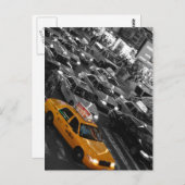 Carte Postale Taxi : Arrière - plan B&W (Devant / Derrière)