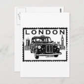 Carte Postale Taxi de Londres (Devant / Derrière)