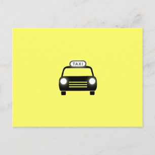 Carte Postale Taxi en noir et blanc