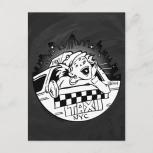 Carte Postale Taxi fille