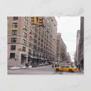 Carte Postale Taxi jaune de New York
