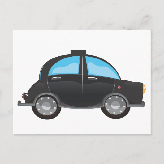Carte Postale Taxi noir (Devant)