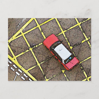 Carte Postale Taxi rouge