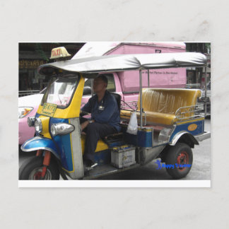 Carte Postale Taxi Tuk-tuk à Bangkok - Taxi unique