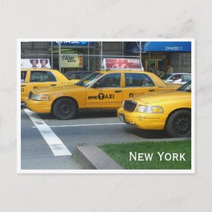 Carte Postale taxis de new york