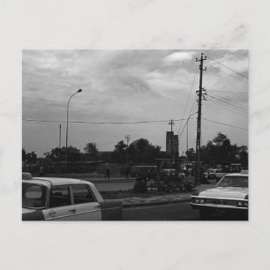 Carte Postale Taxis de rue vintage à Bagdad en Irak